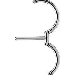 Kolczyk do sutka - srebrne kółko clicker - S-014