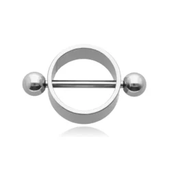 Kolczyk do sutka ozdobny - srebrny - S-018