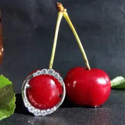 Kolczyk do sutka srebrny z białymi cyrkoniami - PREMIUM ZIRCON - S-012