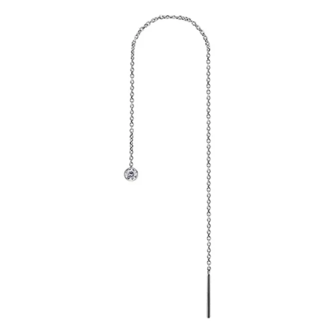 Kolczyk do ucha srebrny z Premium Zirconia - KU-057