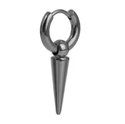 Kolczyk HUGGIE ozdobny czarny - KH-013