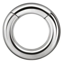 Kolczyk kółko clicker - srebrny - K-041