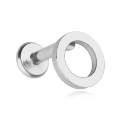 Kolczyk labret kółko - srebrny - LGW-049