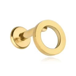 Kolczyk labret kółko - złoty - LGW-049