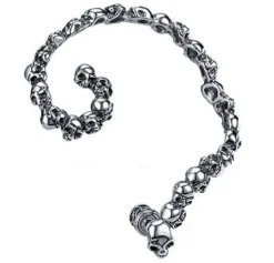 Kolczyk nausznica - czaszki - KU-020