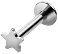 Labret gwiazdka srebrny - LGW-003