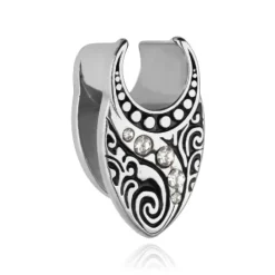 Mankiet cuff do ucha - srebrny - PT-011