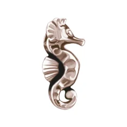 Nakrętka push in - konik morski - różowe złoto - PI-030