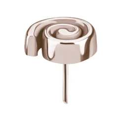 Nakrętka push in - ślimak - różowe złoto - PI-036