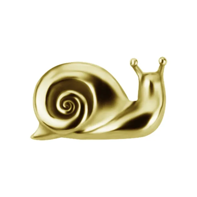 Nakrętka push in - ślimak - złota - PI-035