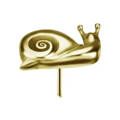 Nakrętka push in - ślimak - złota - PI-035