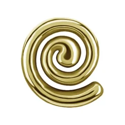 Nakrętka push in - ślimak - złota - PI-036