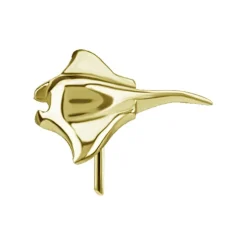 Nakrętka push in - płaszczka - złota - PI-029