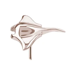 Nakrętka push in - płaszczka - różowe złoto - PI-029