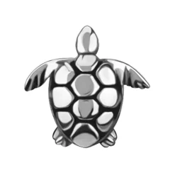 Nakrętka push in - żółw - srebrny - PI-033