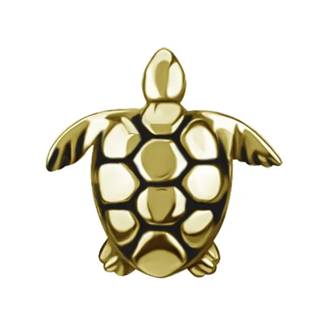 Nakrętka push in - żółw - złota - PI-033