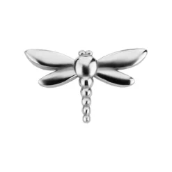 Nakrętka push in - ważka - srebrny - PI-034