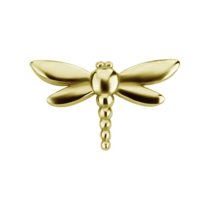 Nakrętka push in - ważka - złota - PI-034