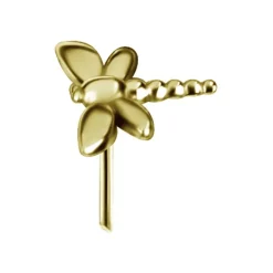 Nakrętka push in - ważka - złota - PI-034