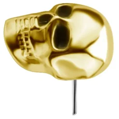 Nakrętka złoto 18K - czaszka - GD18K-009