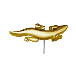Nakrętka złoto 18K - jaszczurka - GD18K-013