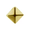 Nakrętka złoto 18K - kwadrat piramida - GD18K-014