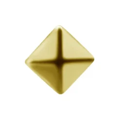 Nakrętka złoto 18K - kwadrat piramida - GD18K-014