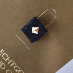 Nakrętka złoto 18K - kwadrat piramida - GD18K-014