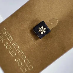 Nakrętka złoto 18K - kwiat - GD18K-010