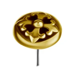 Nakrętka złoto 18K - ornament - GD18K-012