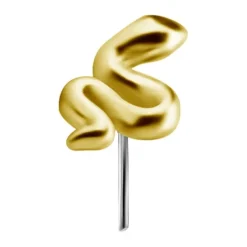 Nakrętka złoto 18K - wąż - GD18K-011