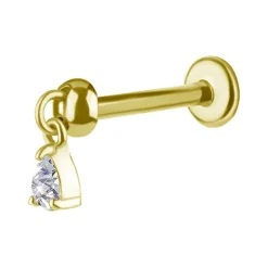 Nakrętka złoto 18K łezka Lab Created Diamonds - GD18K-062