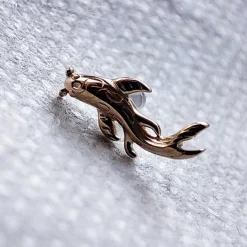 Nakrętka złoto 14K rybka Koi - GD14K-002