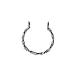 Obręcz ozdobna do sztangi - srebrna - D-002