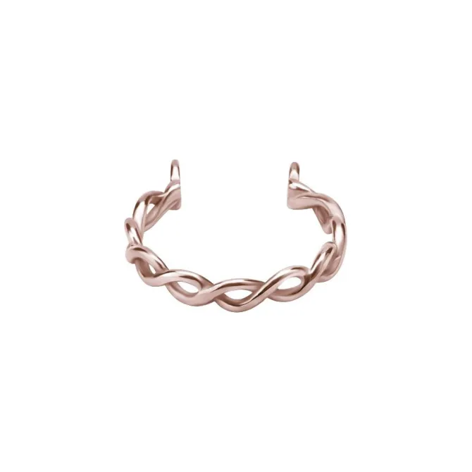 Obręcz ozdobna do sztangi - różowe złoto - D-002