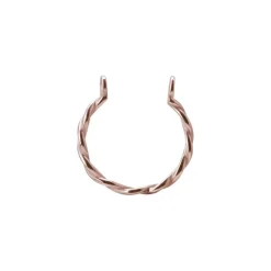 Obręcz ozdobna do sztangi - różowe złoto - D-002