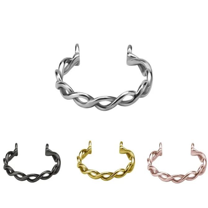 Obręcz ozdobna do sztangi - różowe złoto - D-002