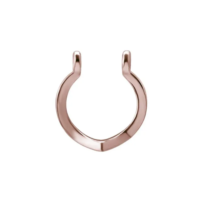 Obręcz ozdobna do sztangi - różowe złoto - D-001