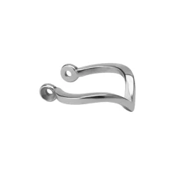 Obręcz ozdobna do sztangi - srebrna - D-001