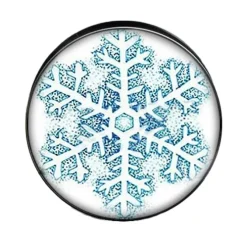 Plug akrylowy - śnieżynka - PT-124