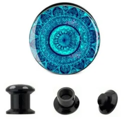 Plug akrylowy odkręcany - MANDALA - PT-019