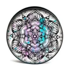 Plug akrylowy odkręcany - MANDALA - PT-016