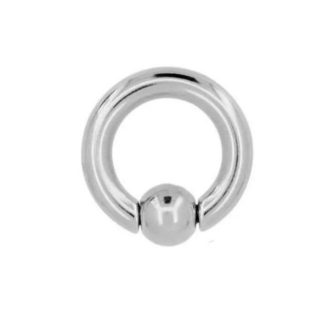 Plug ciężarek srebrne kółko z kulką BCR - PT-027