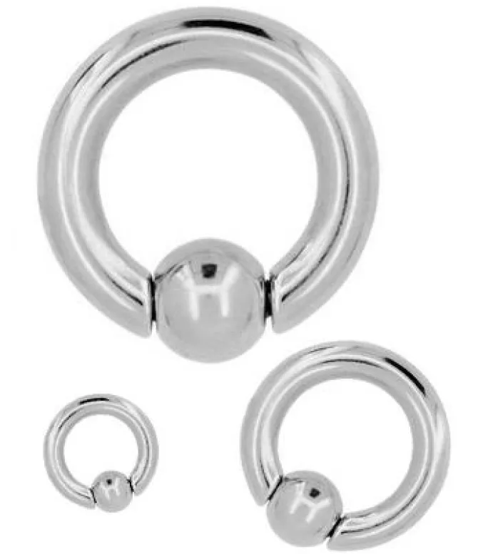 Plug ciężarek srebrne kółko z kulką BCR - PT-027