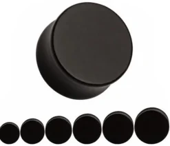 Plug drewniany czarny - ORGANIC - PT-029