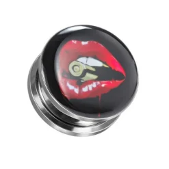 Plug ozdobny - usta - PT-140