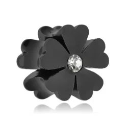 Plug siodłowy kwiatek - czarny - PT-080