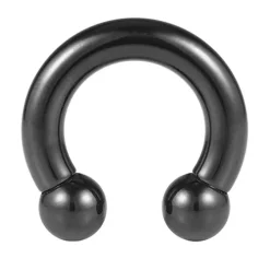 Podkowa - gwint wewnętrzny - czarna - P-005