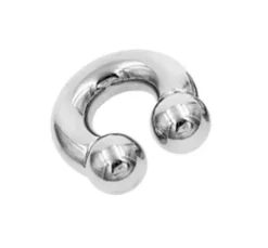 Podkowa - gwint wewnętrzny - srebrna - P-005