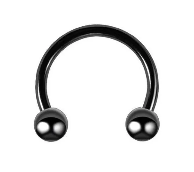 Podkowa - klasyczna czarna - P-001